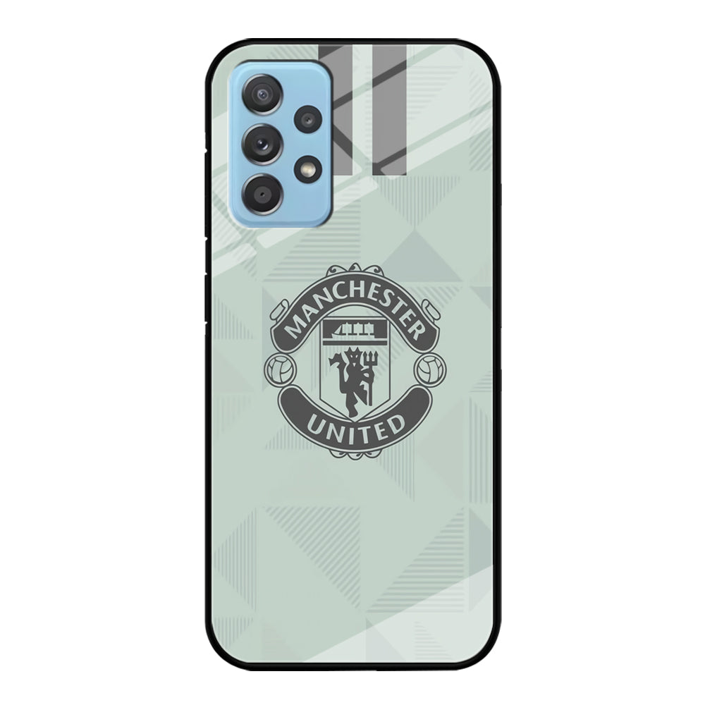 Manchester United Bluish Jersey Samsung Galaxy A72 Case Tempered Glass Case