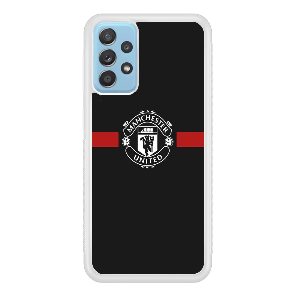 Manchester United We Are United Samsung Galaxy A72 Case Rubber White (2D Case)