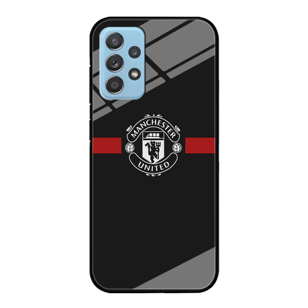 Manchester United We Are United Samsung Galaxy A72 Case Tempered Glass Case