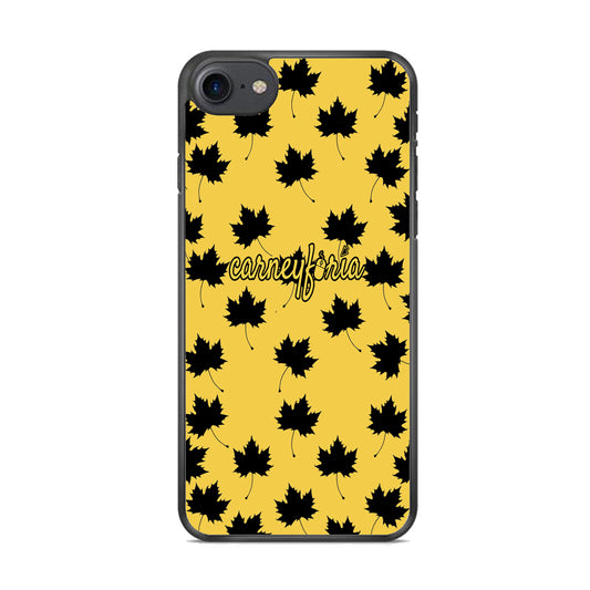Maple Leaf Doodle Carneyforia iPhone 8 Case