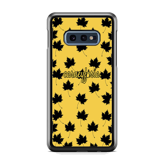 Maple Leaf Doodle Carneyforia Samsung Galaxy S10E Case