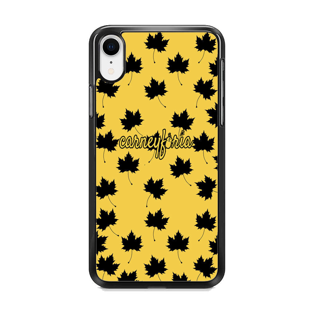 Maple Leaf Doodle Carneyforia iPhone XR Case
