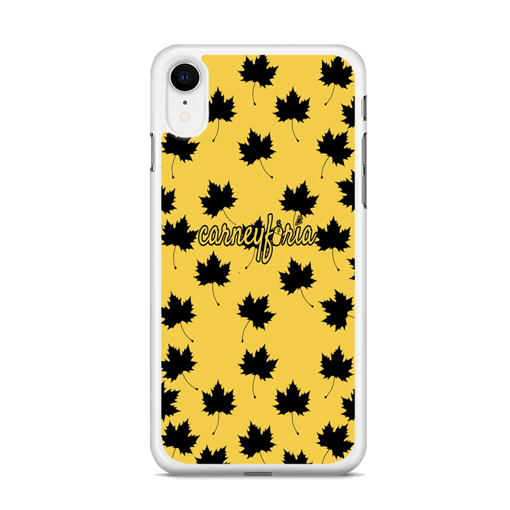 Maple Leaf Doodle Carneyforia iPhone XR Case