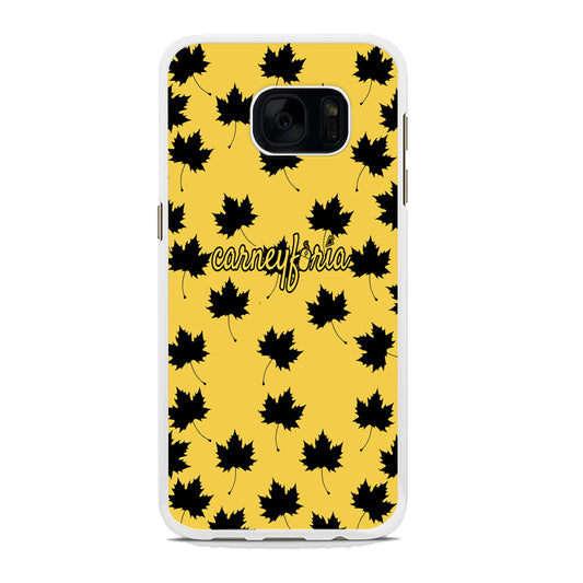 Maple Leaf Doodle Carneyforia Samsung Galaxy S7 Edge Case