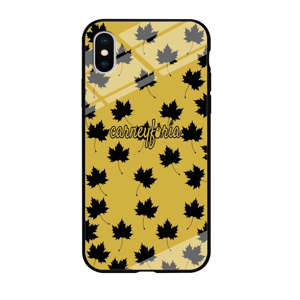 Maple Leaf Doodle Carneyforia iPhone XS MAX Case
