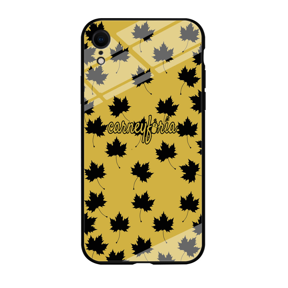 Maple Leaf Doodle Carneyforia iPhone XR Case