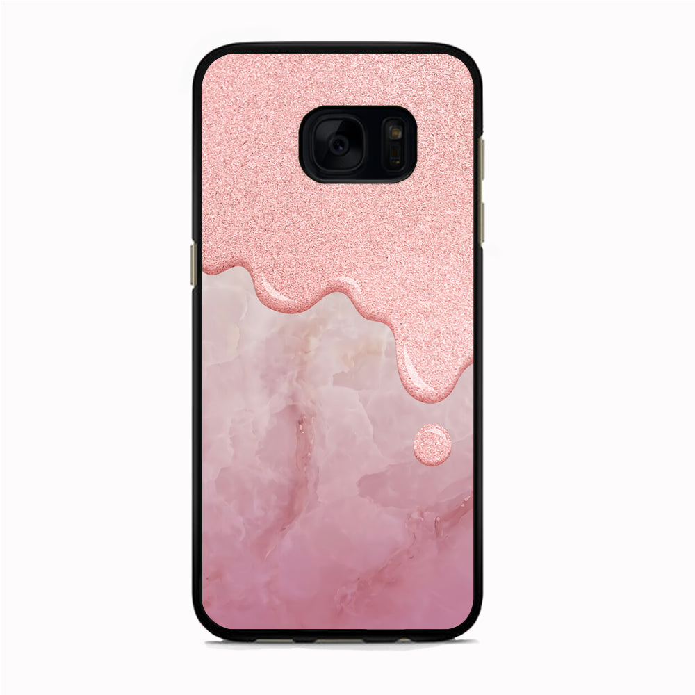 Marble Melting Rosy Samsung Galaxy S7 Edge Case