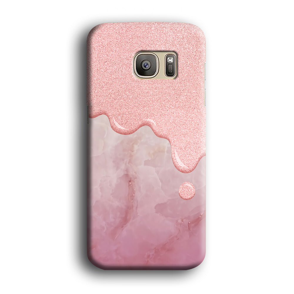 Marble Melting Rosy Samsung Galaxy S7 Edge Case