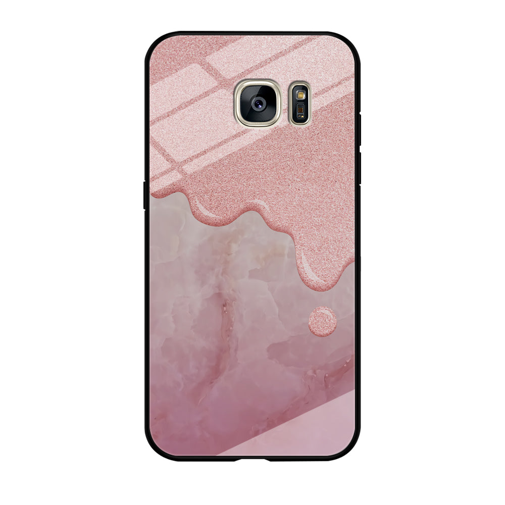 Marble Melting Rosy Samsung Galaxy S7 Edge Case