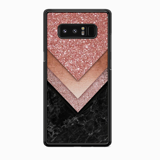 Marble Sparkle Pink Chevron Samsung Galaxy Note 8 Case