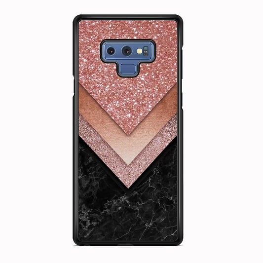 Marble Sparkle Pink Chevron Samsung Galaxy Note 9 Case