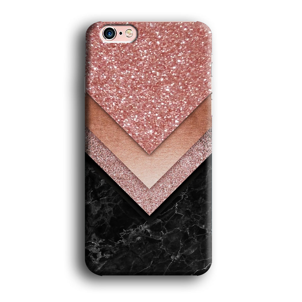 Marble Sparkle Pink Chevron iPhone 6 Plus | 6s Plus Case