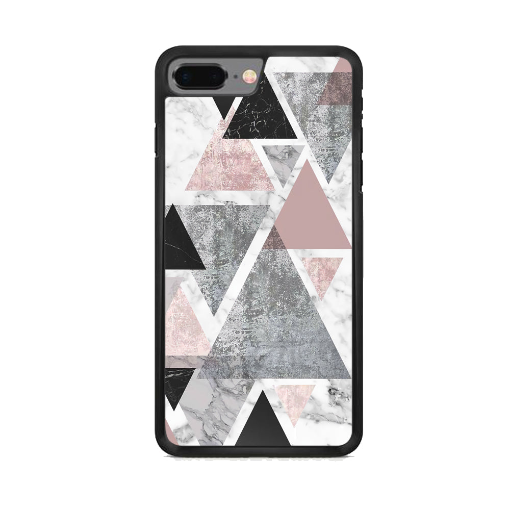 Marble Triangle of Pixel iPhone 7 Plus Case