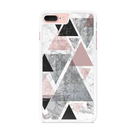 Marble Triangle of Pixel iPhone 7 Plus Case