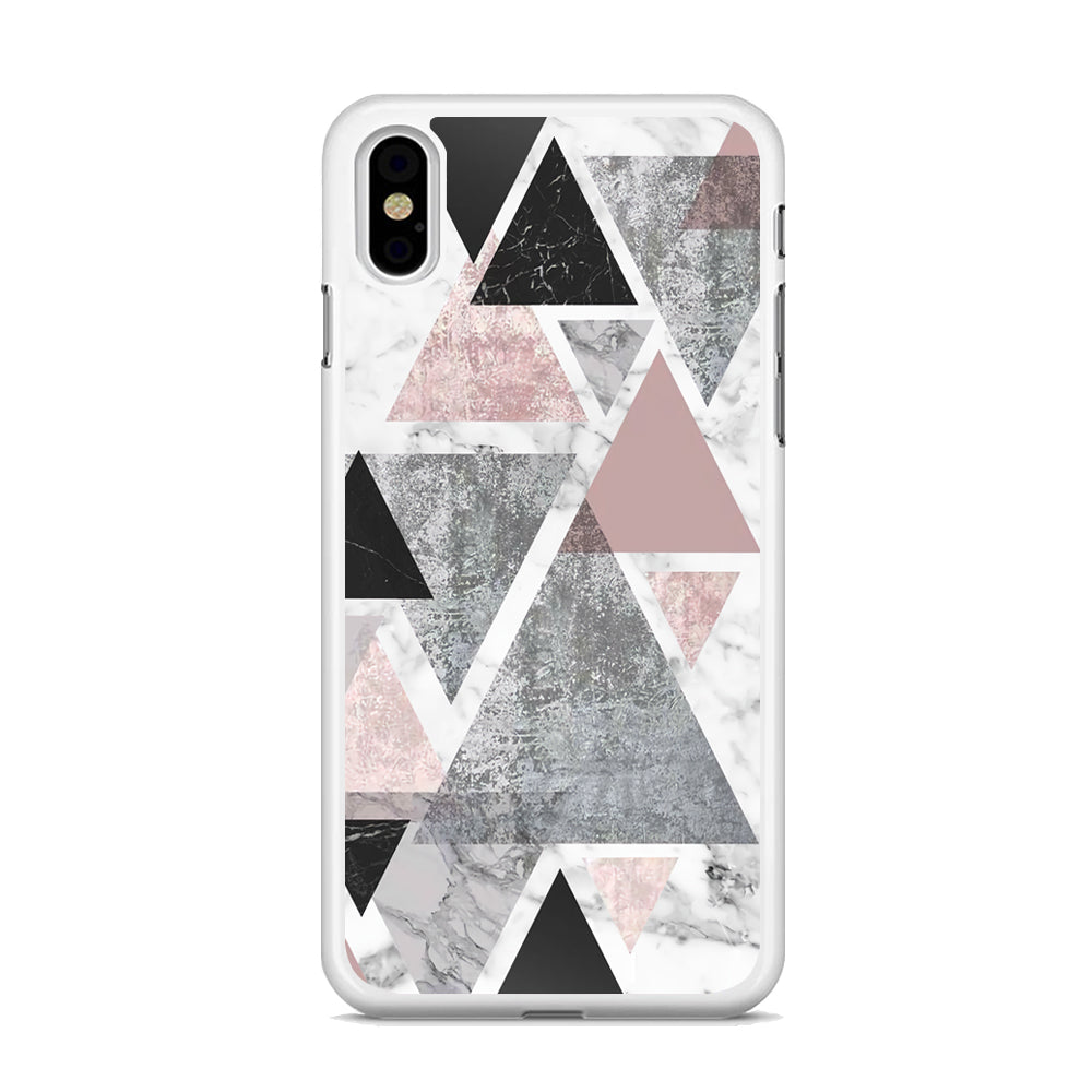 Marble Triangle of Pixel iPhone X Case