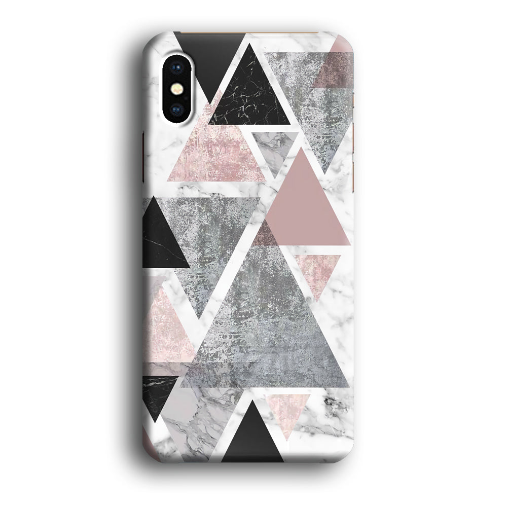 Marble Triangle of Pixel iPhone X Case
