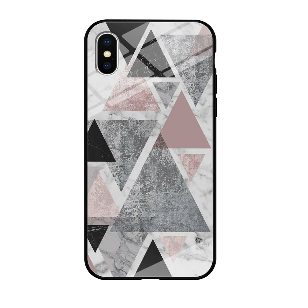 Marble Triangle of Pixel iPhone X Case