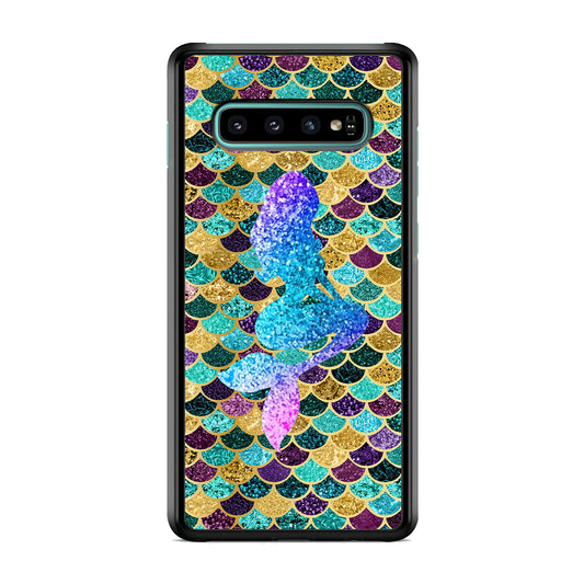 Mermaid Shine of Silhouette Samsung Galaxy S10 Case