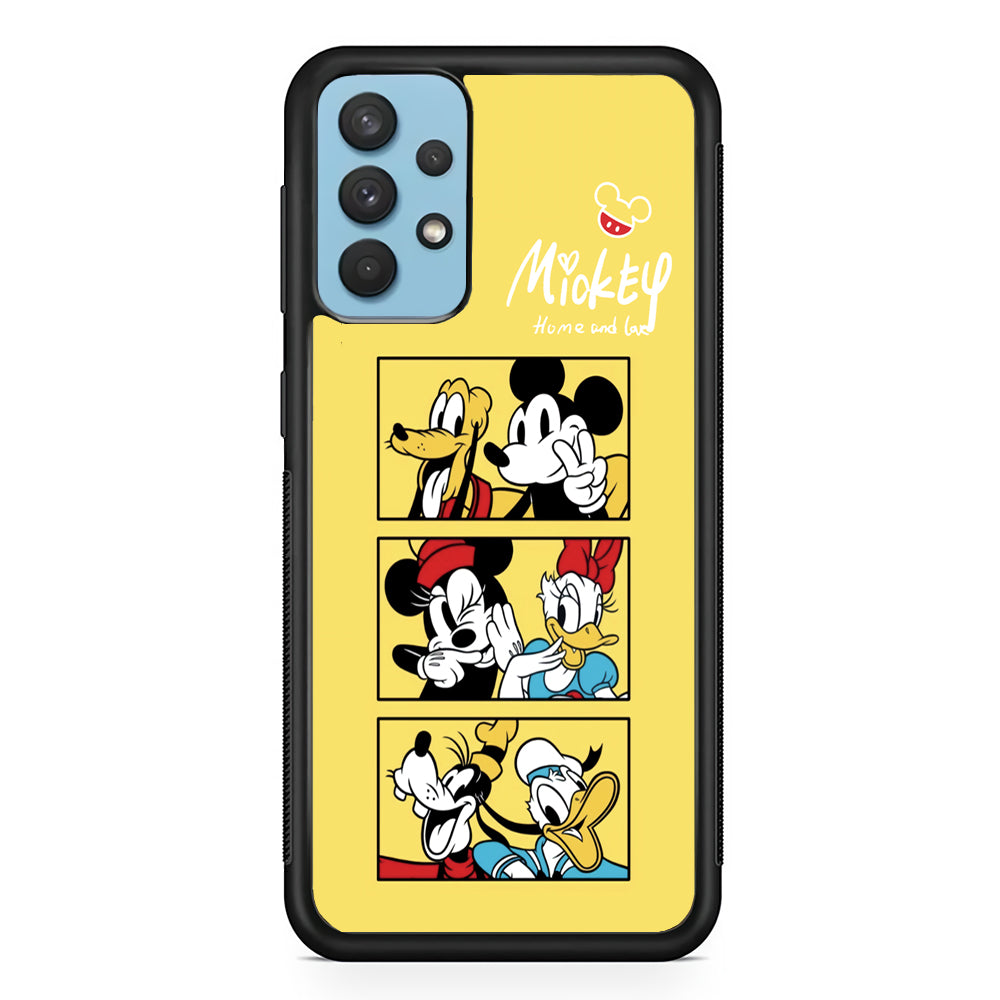 Mickey Mouse Home and Love Samsung Galaxy A32 Case