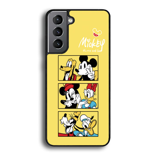 Mickey Mouse Home and Love Samsung Galaxy S21 Plus Case - Carneyforia
