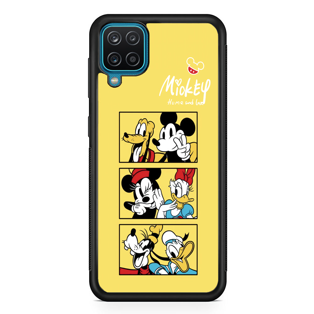 Mickey Mouse Home and Love Samsung Galaxy A12 Case