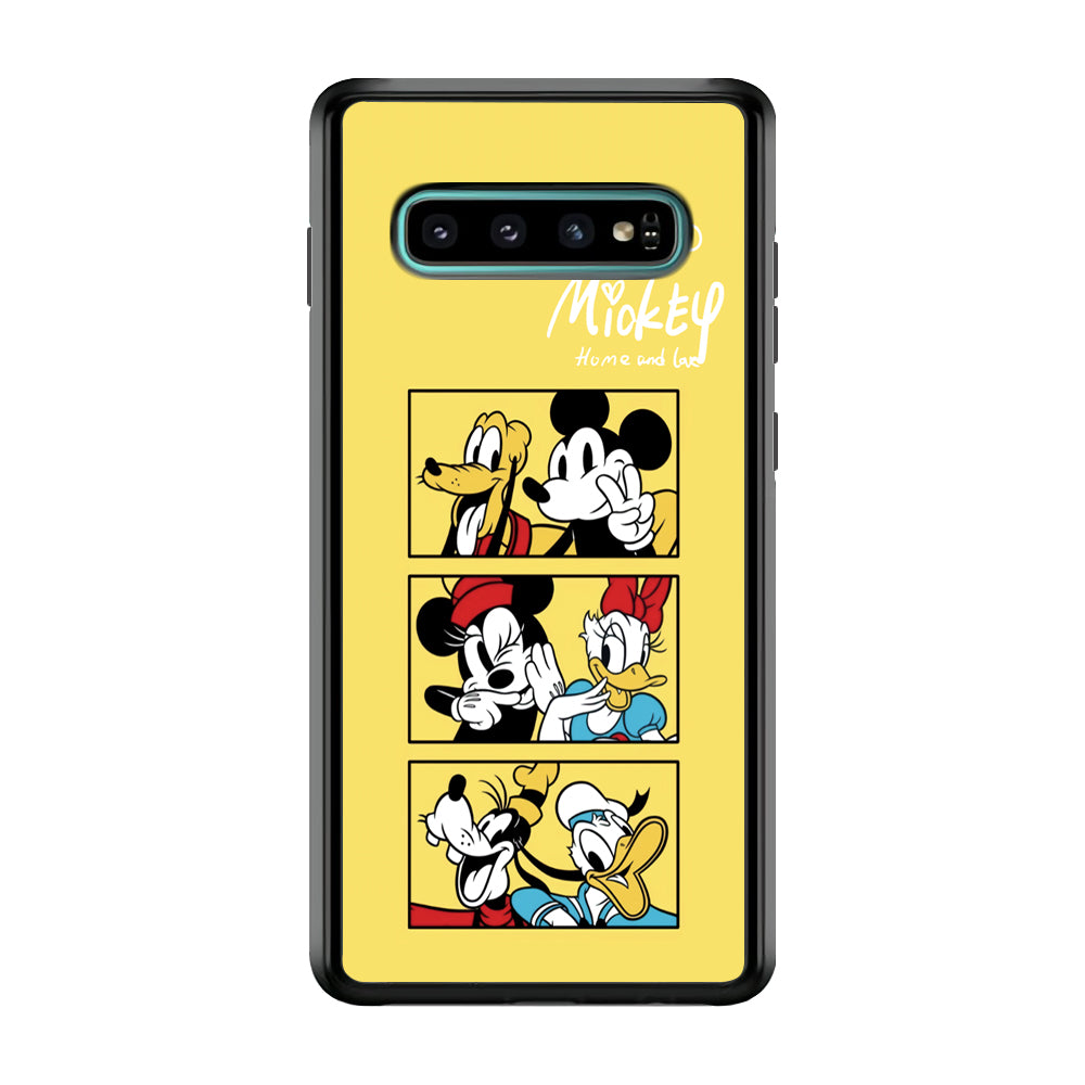 Mickey Mouse Home and Love Samsung Galaxy S10 Plus Case