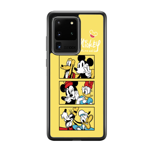 Mickey Mouse Home and Love Samsung Galaxy S20 Ultra Case