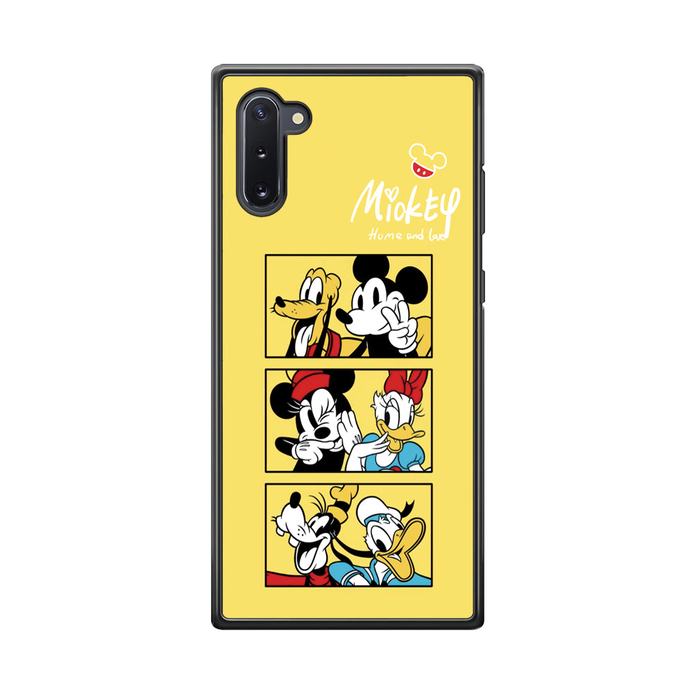 Mickey Mouse Home and Love Samsung Galaxy Note 10 Case