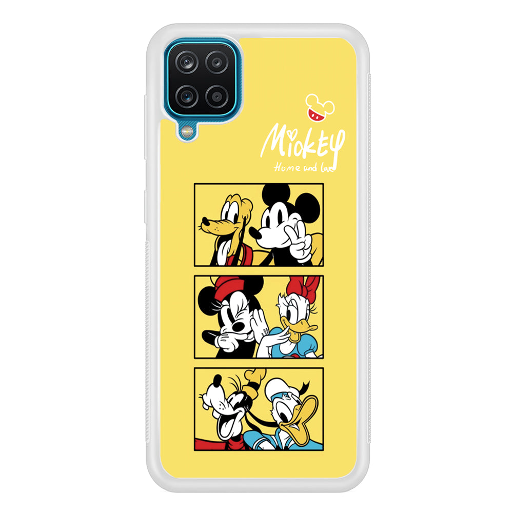 Mickey Mouse Home and Love Samsung Galaxy A12 Case