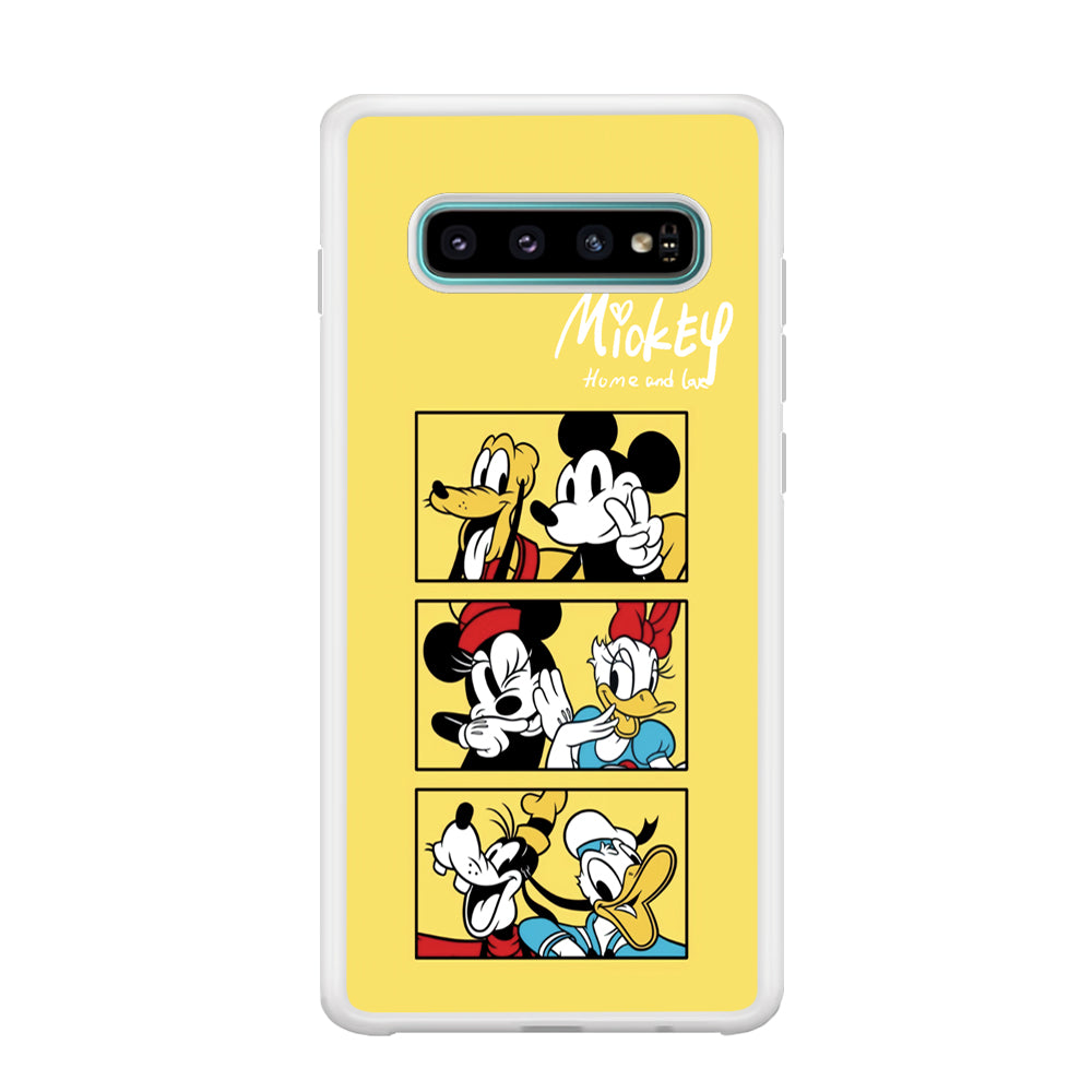 Mickey Mouse Home and Love Samsung Galaxy S10 Case