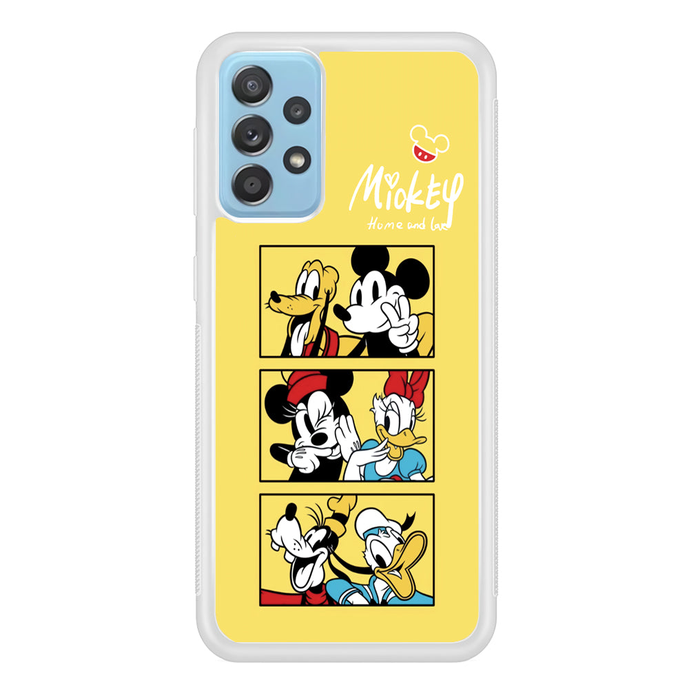 Mickey Mouse Home and Love Samsung Galaxy A72 Case