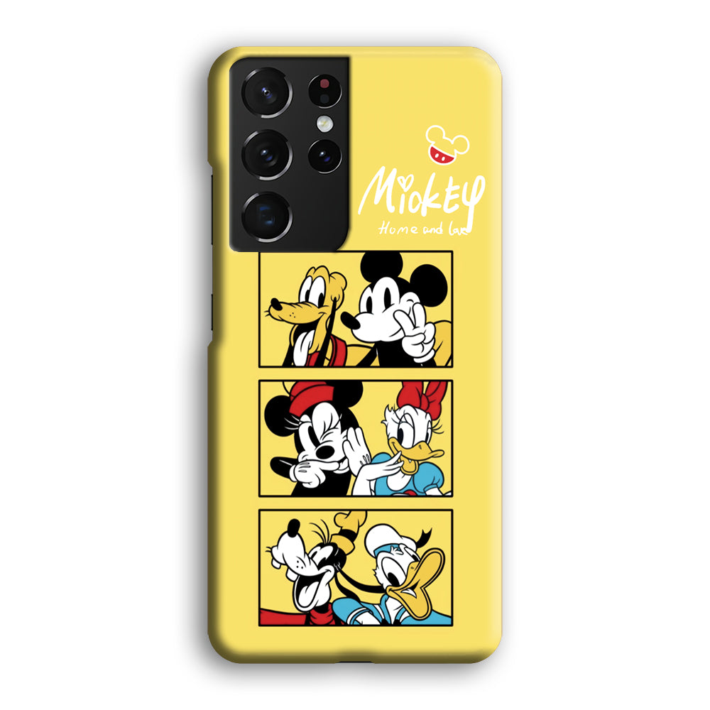 Mickey Mouse Home and Love Samsung Galaxy S21 Ultra Case