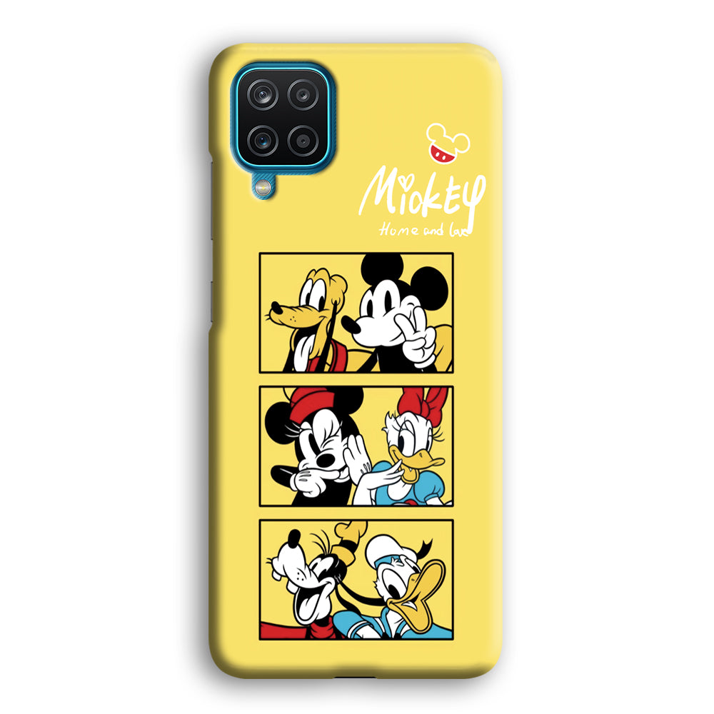 Mickey Mouse Home and Love Samsung Galaxy A12 Case