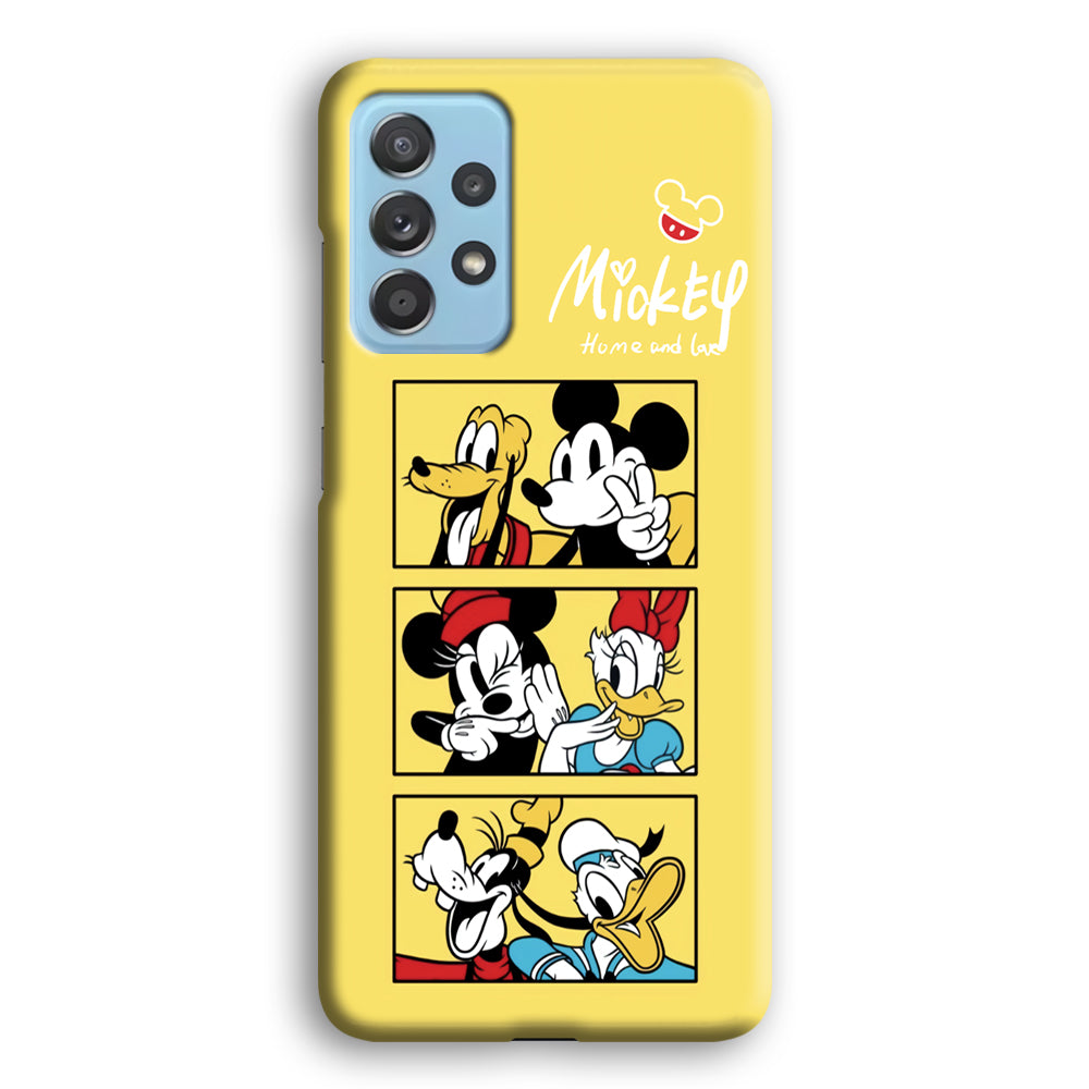 Mickey Mouse Home and Love Samsung Galaxy A72 Case