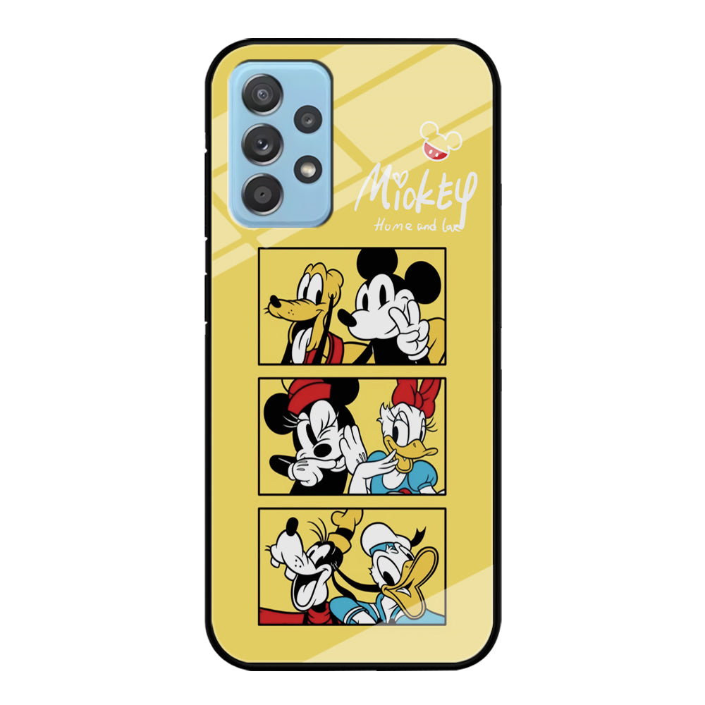 Mickey Mouse Home and Love Samsung Galaxy A72 Case