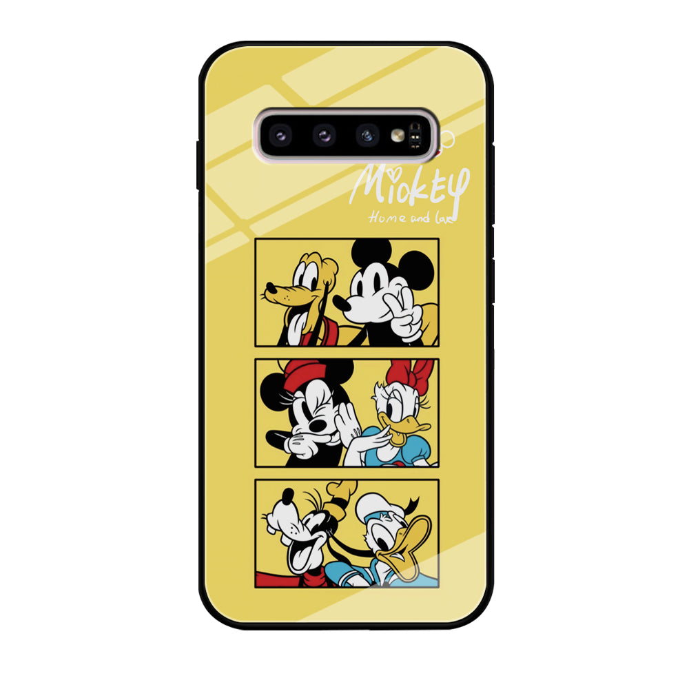 Mickey Mouse Home and Love Samsung Galaxy S10 Case