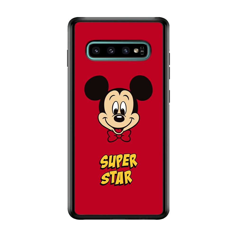 Mickey Mouse The Super Star Samsung Galaxy S10 Case