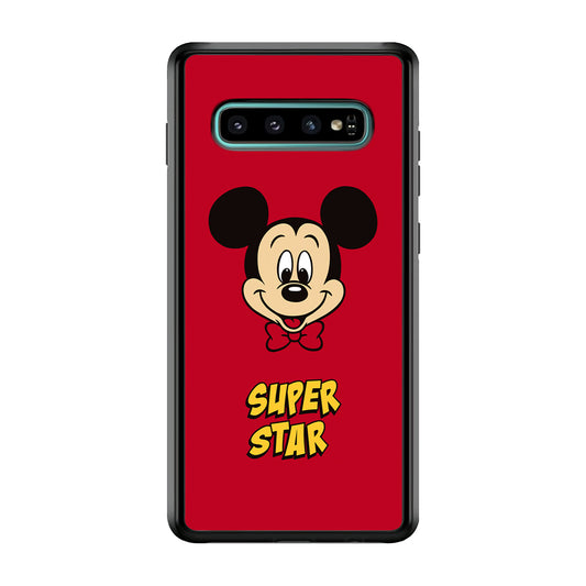 Mickey Mouse The Super Star Samsung Galaxy S10 Case