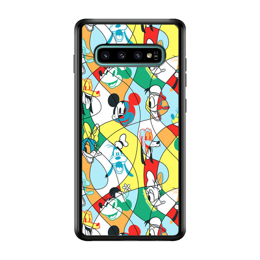 Mickey Mouse and Friend Art Dimension Samsung Galaxy S10 Plus Case
