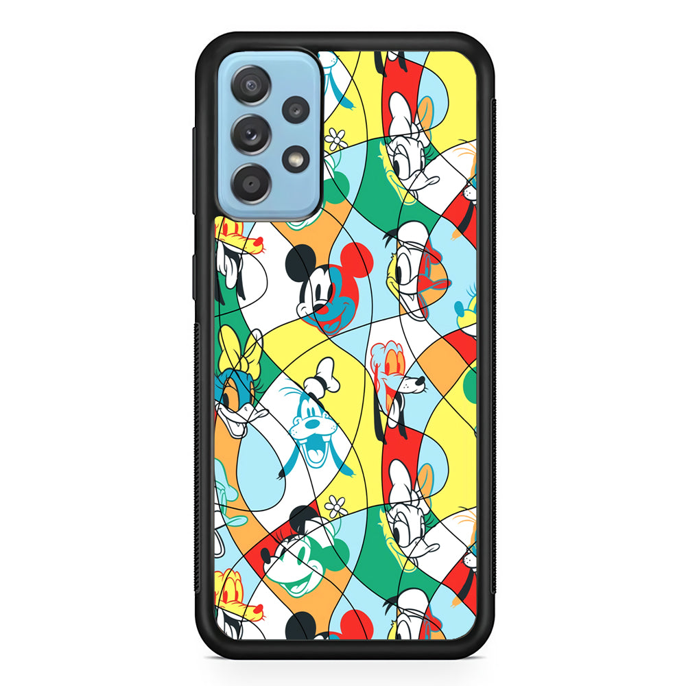 Mickey Mouse and Friend Art Dimension Samsung Galaxy A72 Case