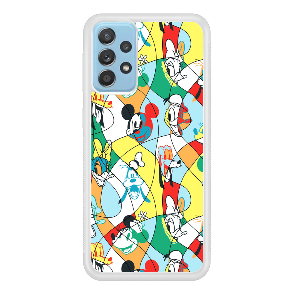 Mickey Mouse and Friend Art Dimension Samsung Galaxy A72 Case
