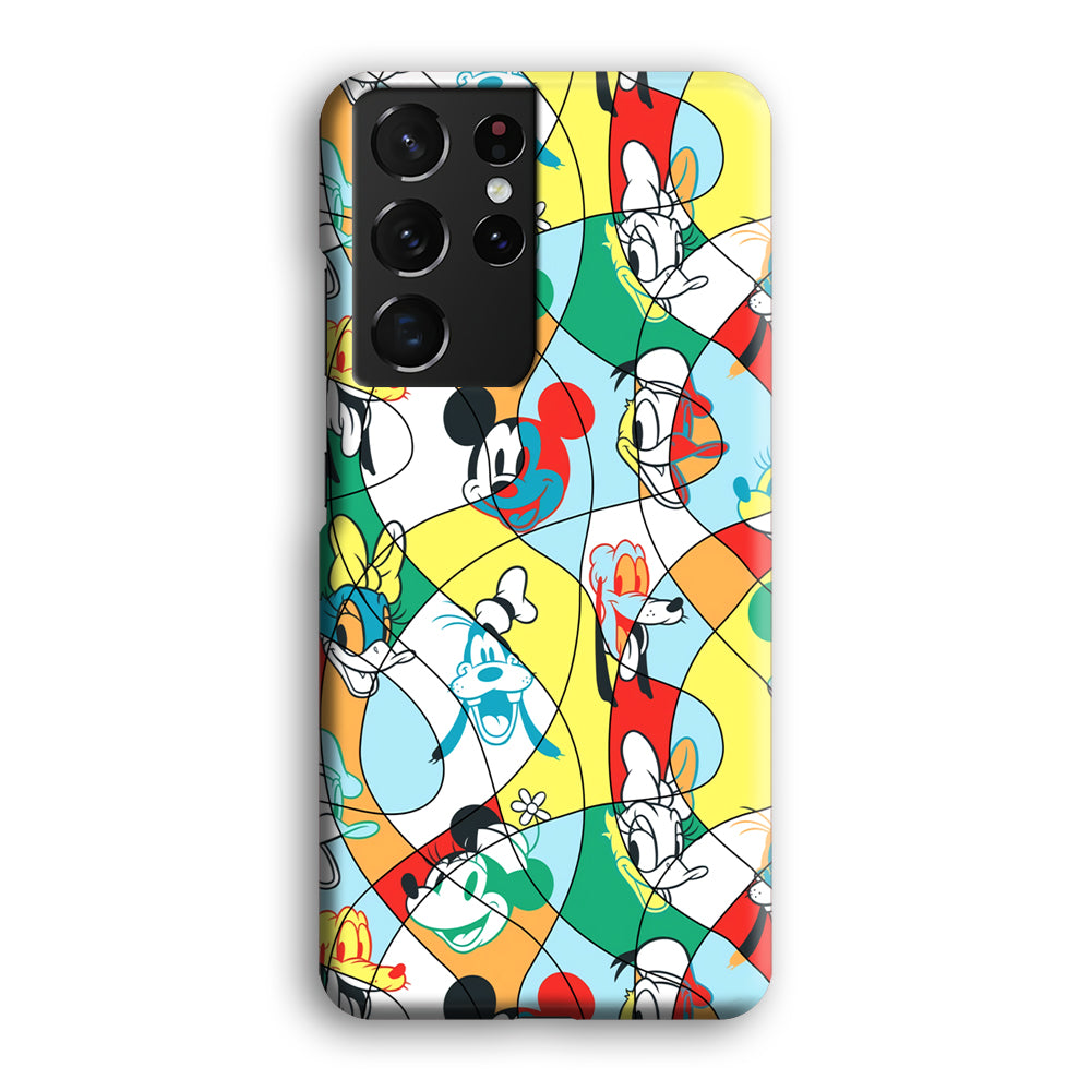 Mickey Mouse and Friend Art Dimension Samsung Galaxy S21 Ultra Case