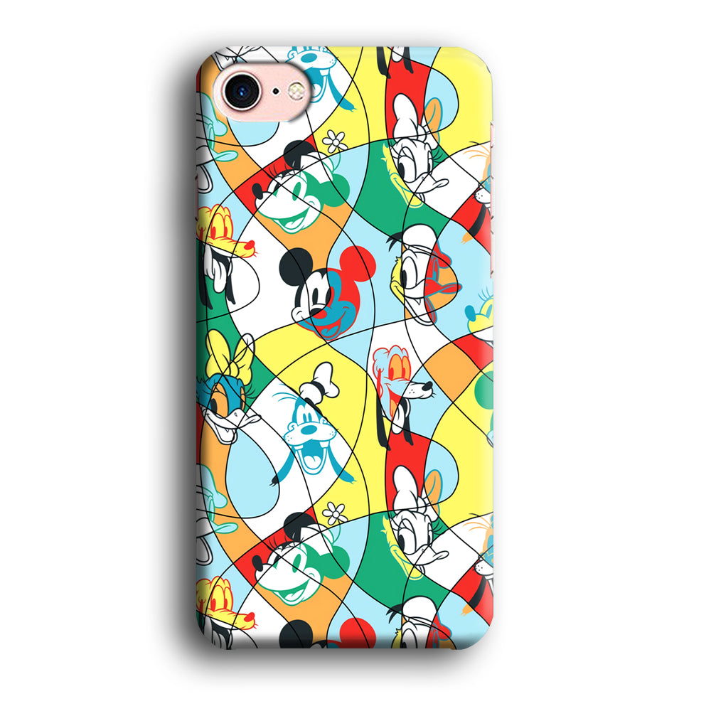 Mickey Mouse and Friend Art Dimension iPhone 8 Case