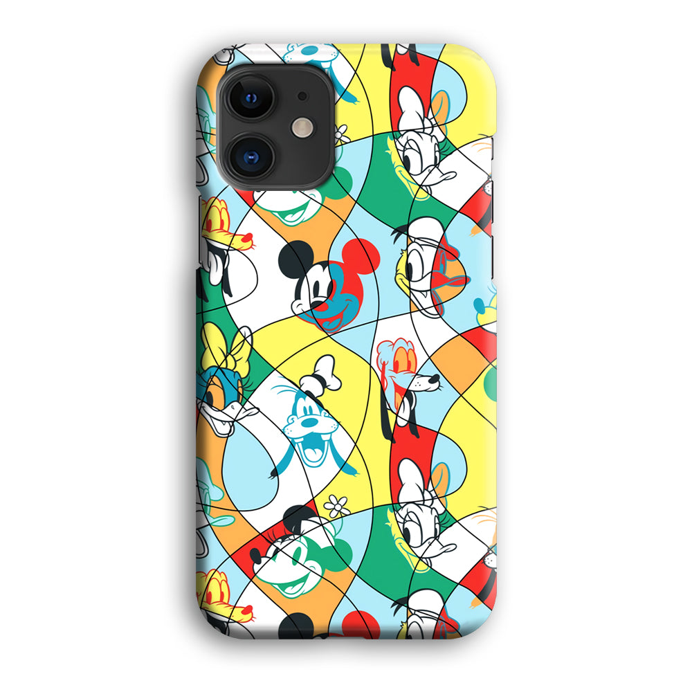 Mickey Mouse and Friend Art Dimension iPhone 12 Case