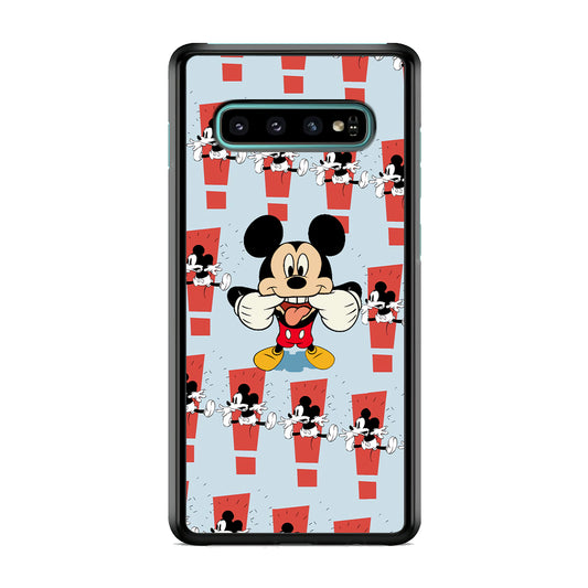 Mickey Smile in Ridicule Samsung Galaxy S10 Case