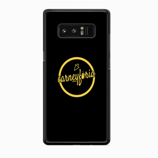 Midnight Black Simple Carneyforia Samsung Galaxy Note 8 Case