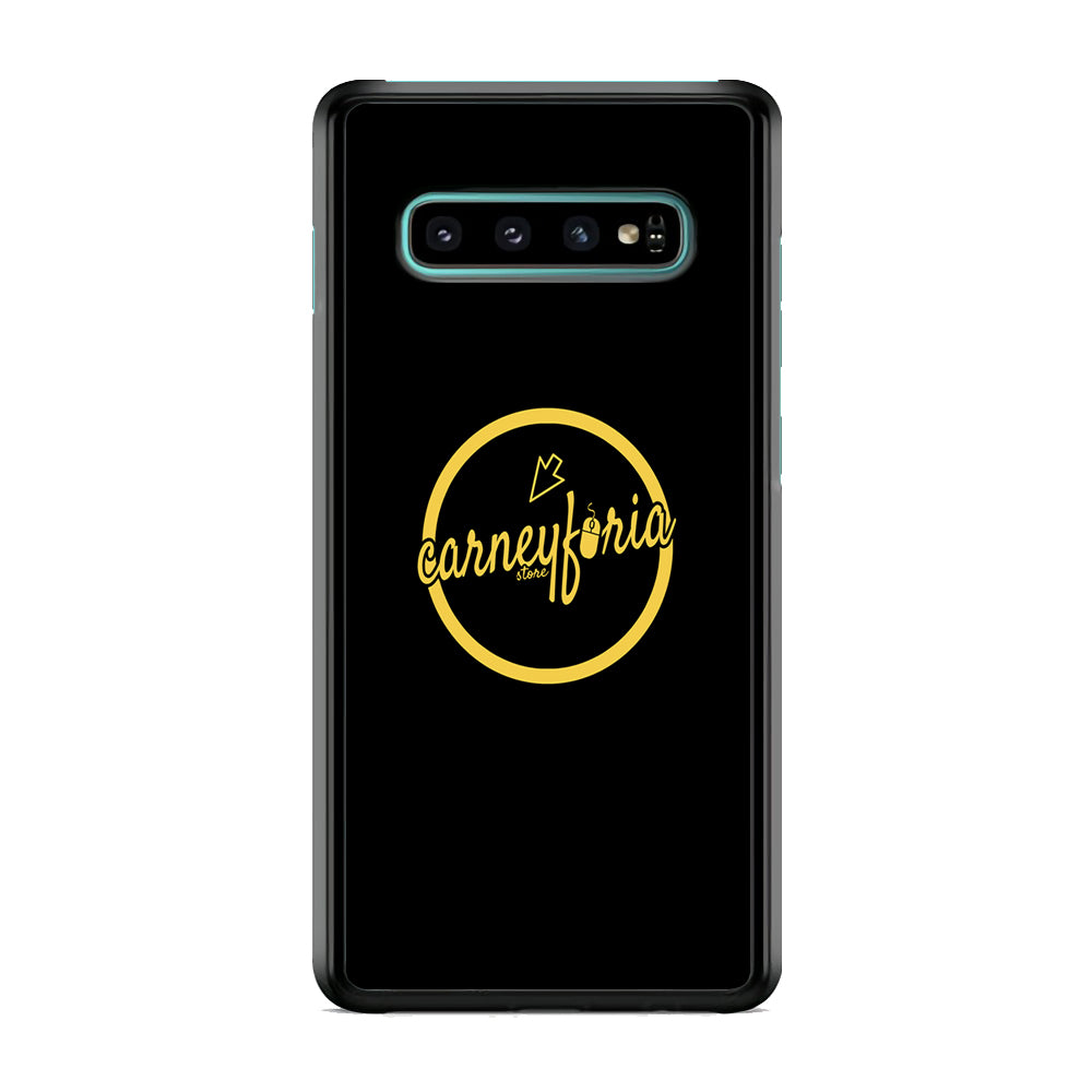 Midnight Black Simple Carneyforia Samsung Galaxy S10 Case