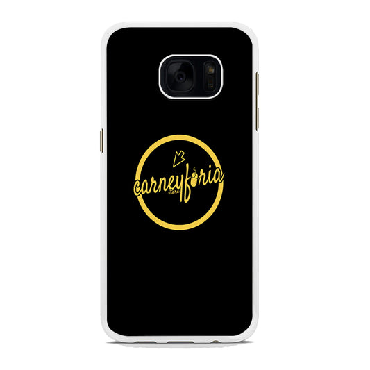 Midnight Black Simple Carneyforia Samsung Galaxy S7 Edge Case