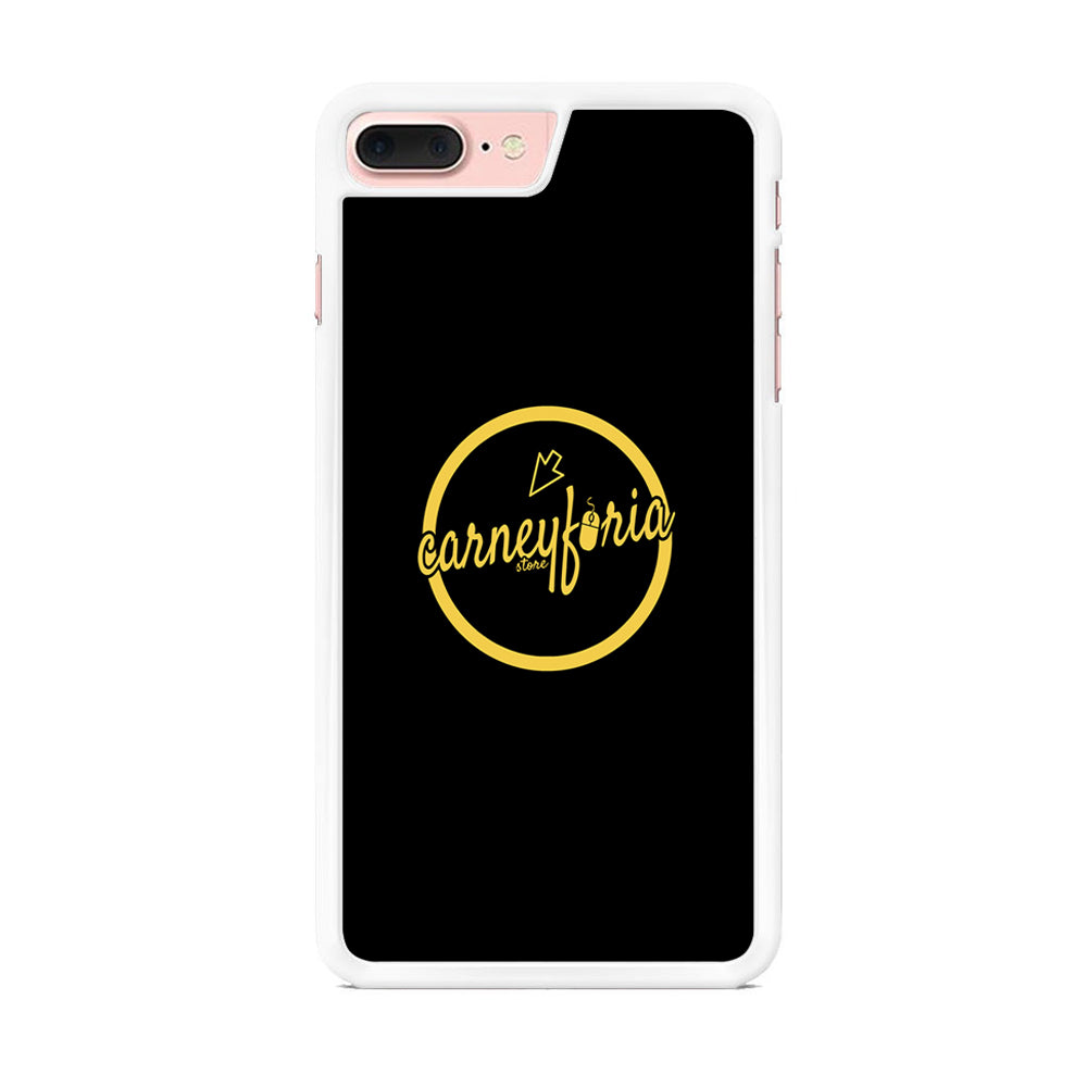 Midnight Black Simple Carneyforia iPhone 7 Plus Case