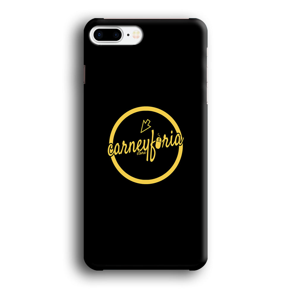 Midnight Black Simple Carneyforia iPhone 7 Plus Case
